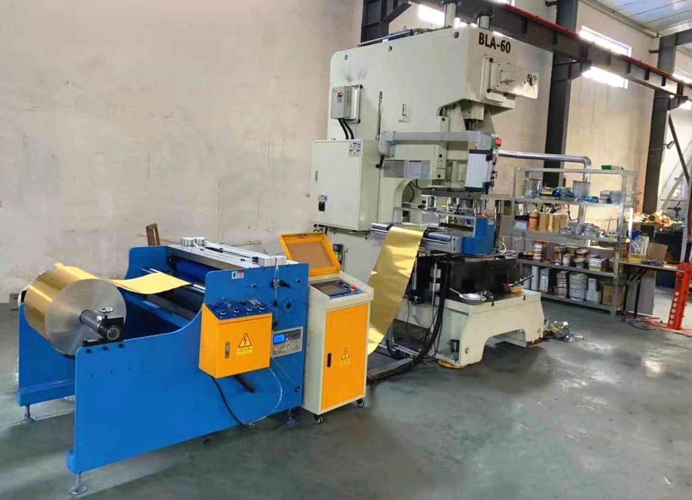 bla-60铝箔容器生产线是东营倍思特机床设备有限公司自主研发的