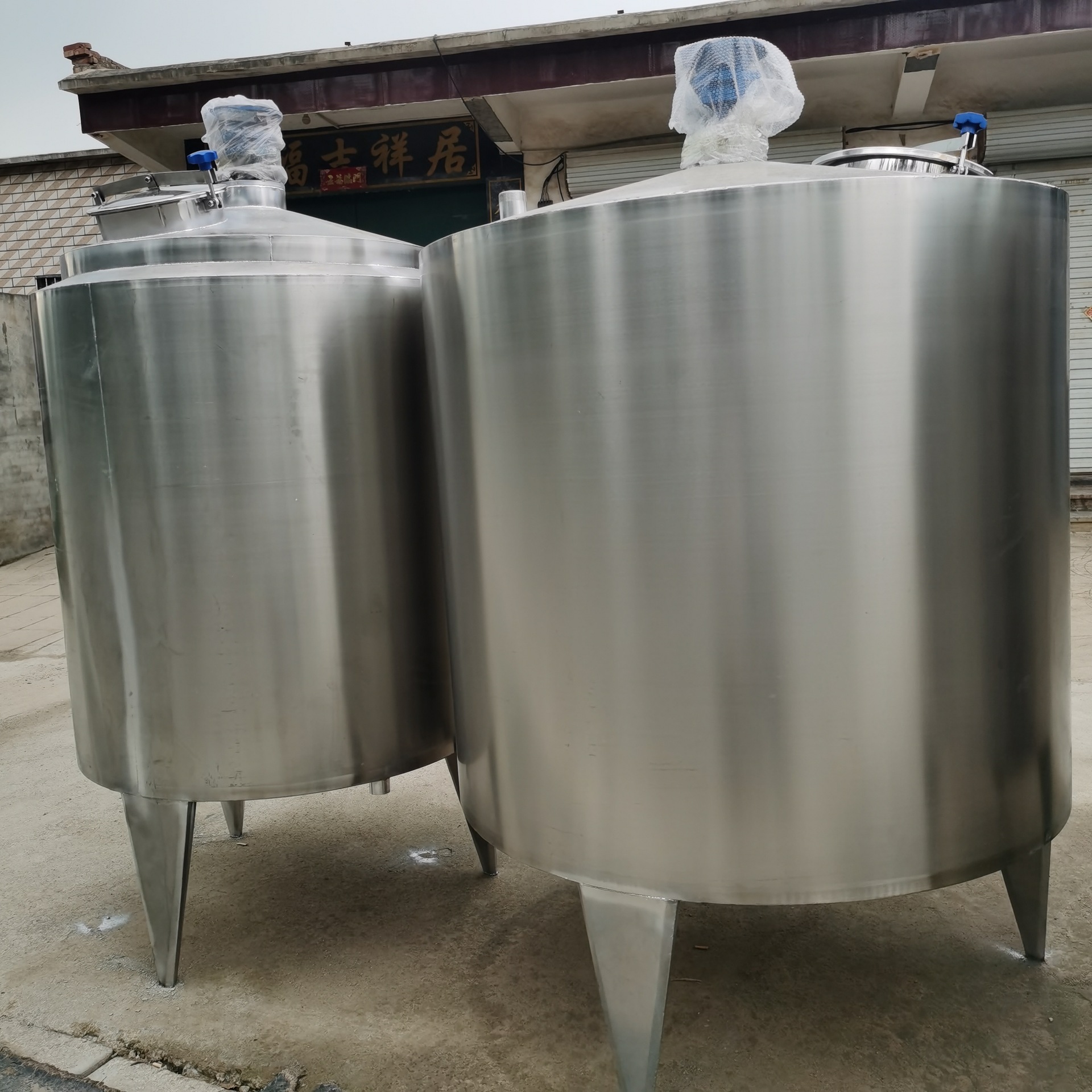 二手500升不锈钢电加热搅拌罐 液体双层搅拌罐 配料搅拌罐