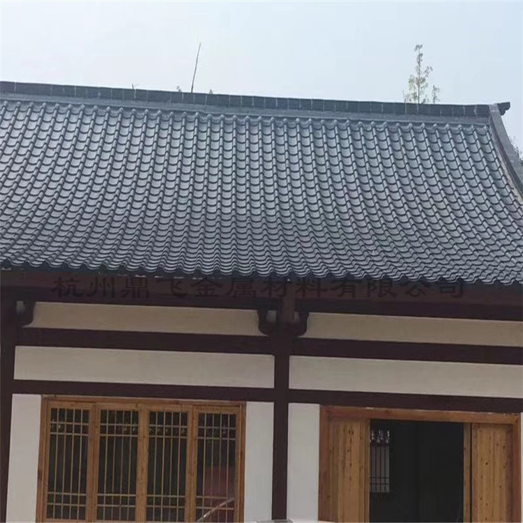 张家界长沙仿古彩钢瓦 铝合金彩瓦图片仿古彩钢瓦效果图生产金属琉璃