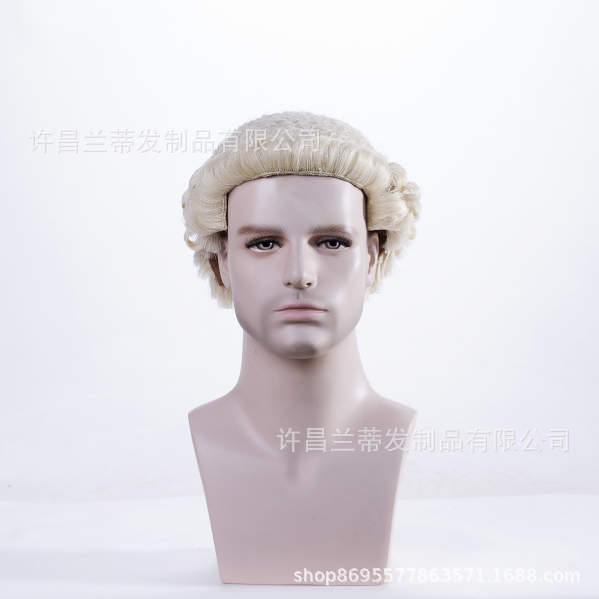 外贸出口律师帽假发马毛手工编织 cosplay舞会头套 工厂现货批发