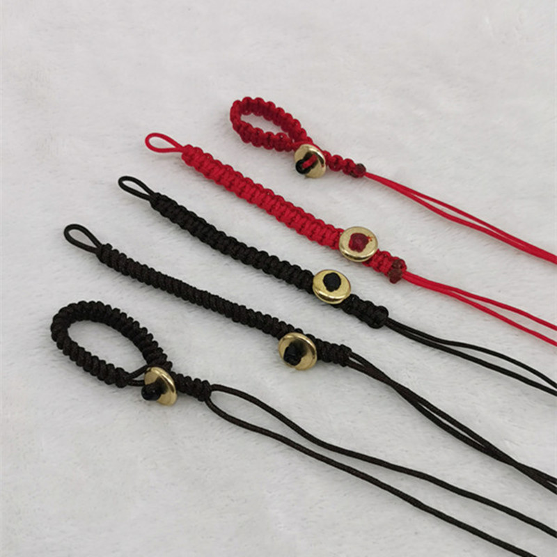 72号线纯手工编织平结活扣带铜隔片钥匙扣挂绳包包汽车钥匙圈配饰