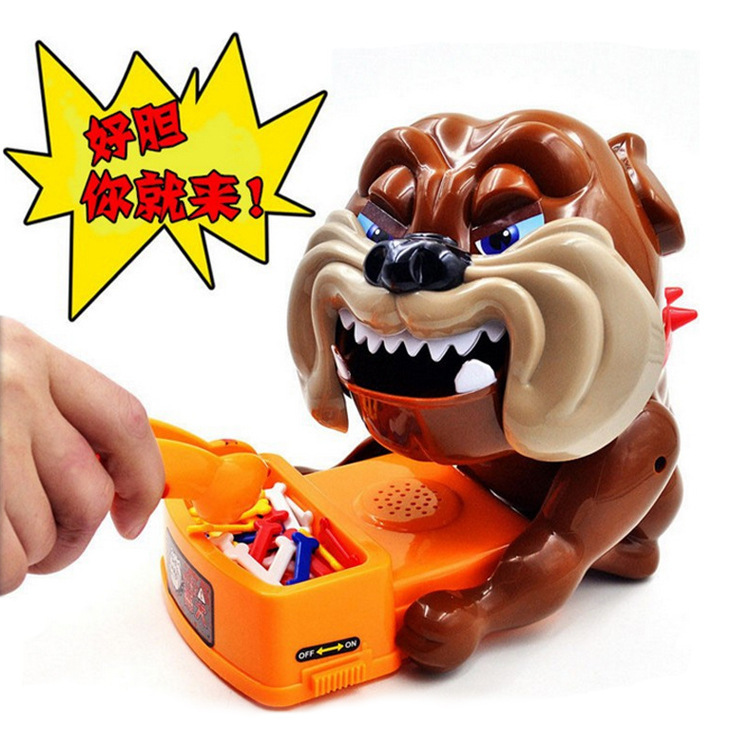 批发sm284017爆款小心恶犬 恶狗咬人创意整蛊玩具 亲子桌面游戏玩