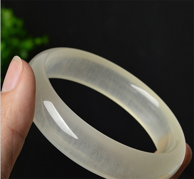 玉手镯厂家批发阿富汗玉冰种蚕丝玉手镯珠宝玉器玉石文玩直播货源