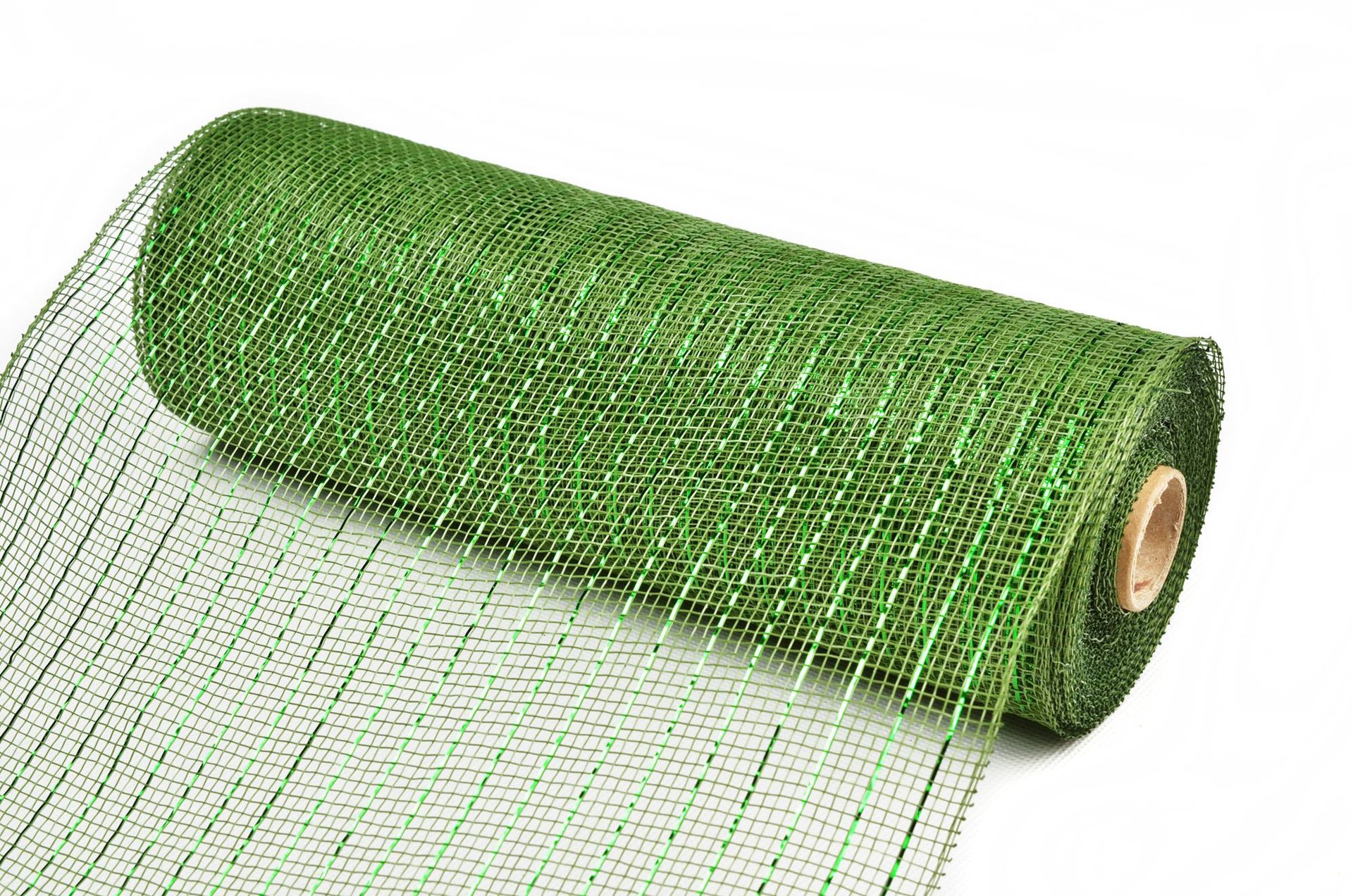 10inch绿色系渐变金葱丝春天夏季装饰纱网工厂生产