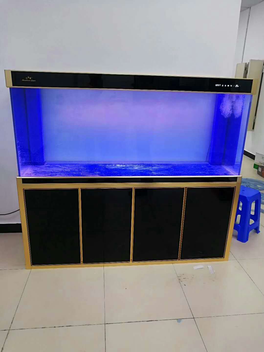 厂家直销中大型底过滤水族鱼缸定制家用超白玻璃生态龙鱼缸免换水