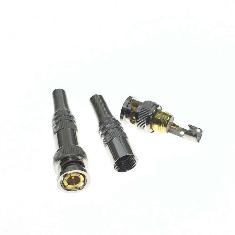 安防配件bnc接头sdi焊接头q9头监控摄像头视频线75-3/4/5线免焊头