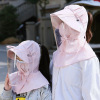 Sunscreen Hat Covering her face ultraviolet-proof protect Head cover Droplet quarantine face shield children Visor Sun hat Sunscreen Hat Covering her face ultraviolet-proof protect Head cover Droplet quarantine face shield children Visor Sun hat