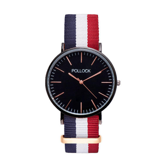 pollock韩版女表皮带女士手表时尚潮流可爱学生时装男表石英腕表