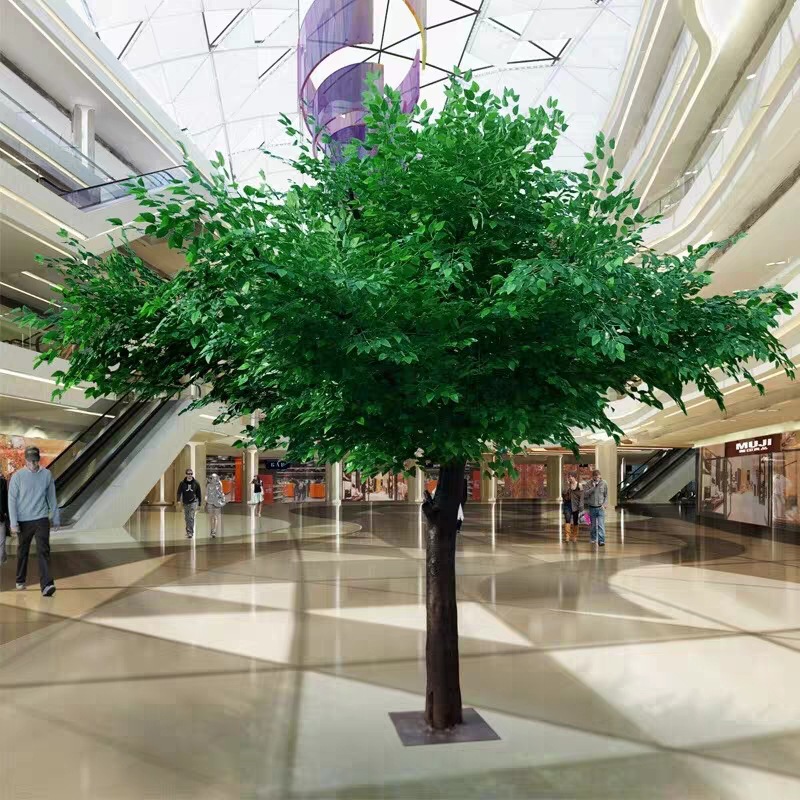仿真榕树假树室内大型植物酒店商场婚礼道具许愿树景观树橱窗装饰