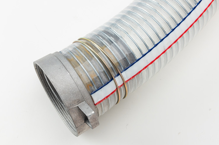 抽水机抗冻pvc透明软管汽油机水泵进水管钢丝管耐腐蚀性2寸3寸4寸