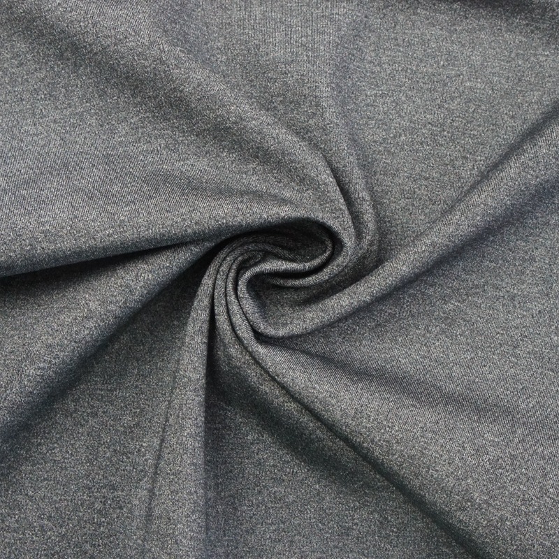 锦涤合纱任意裁瑜伽运动服外套面料 氨纶麻灰汗布 文胸背心面料