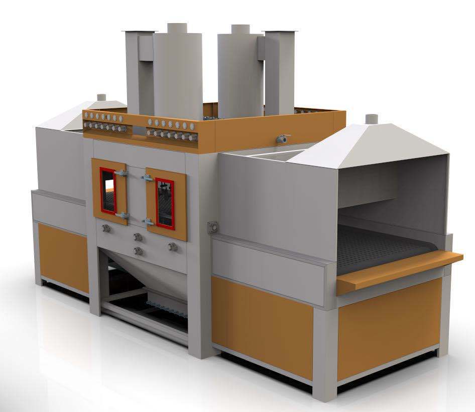 厂家直销加工定制间歇式连续式转盘自动喷砂机多功能喷砂设备批发供应