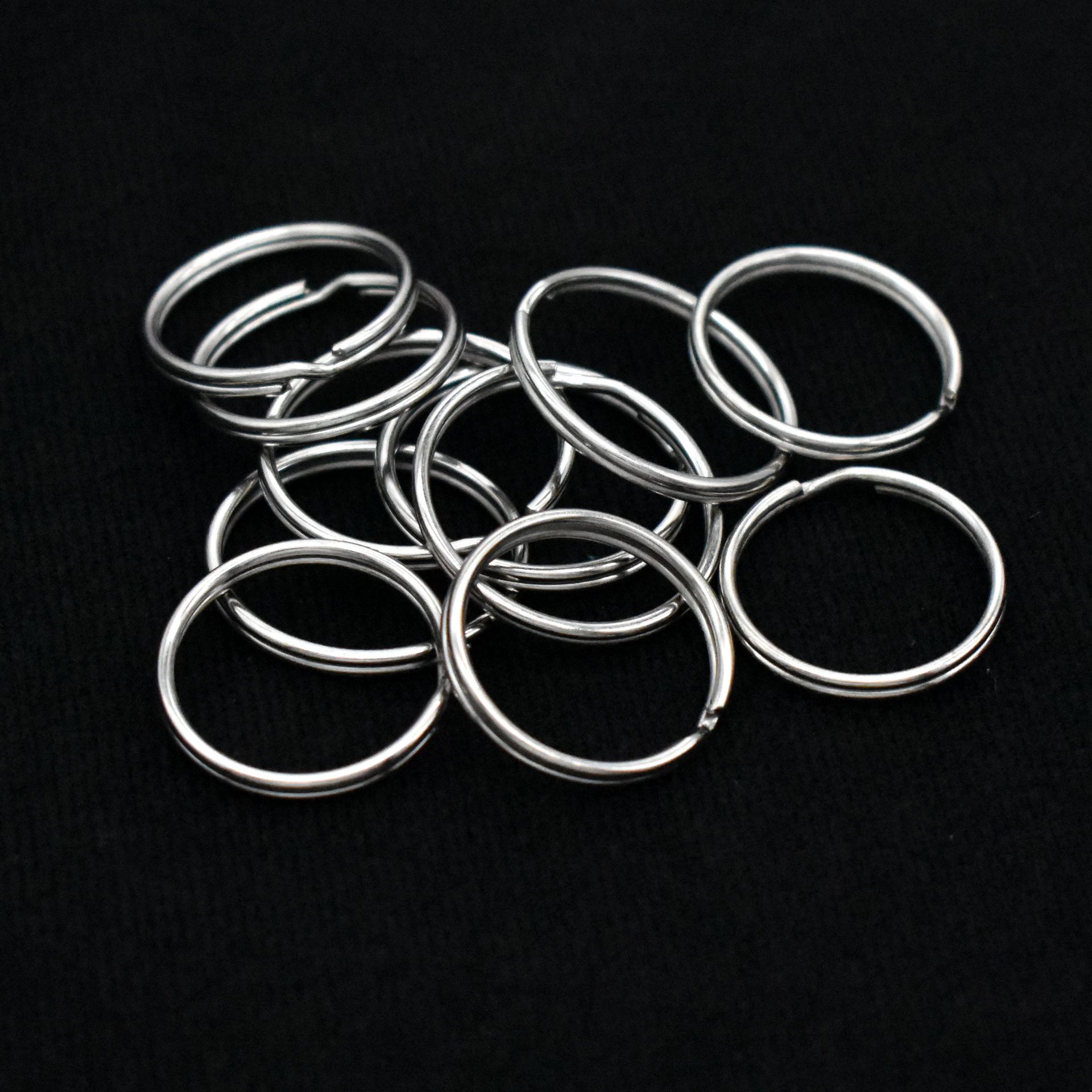 5*25mm铁圈钥匙环 挂件平光圈 交房盒钥匙圈