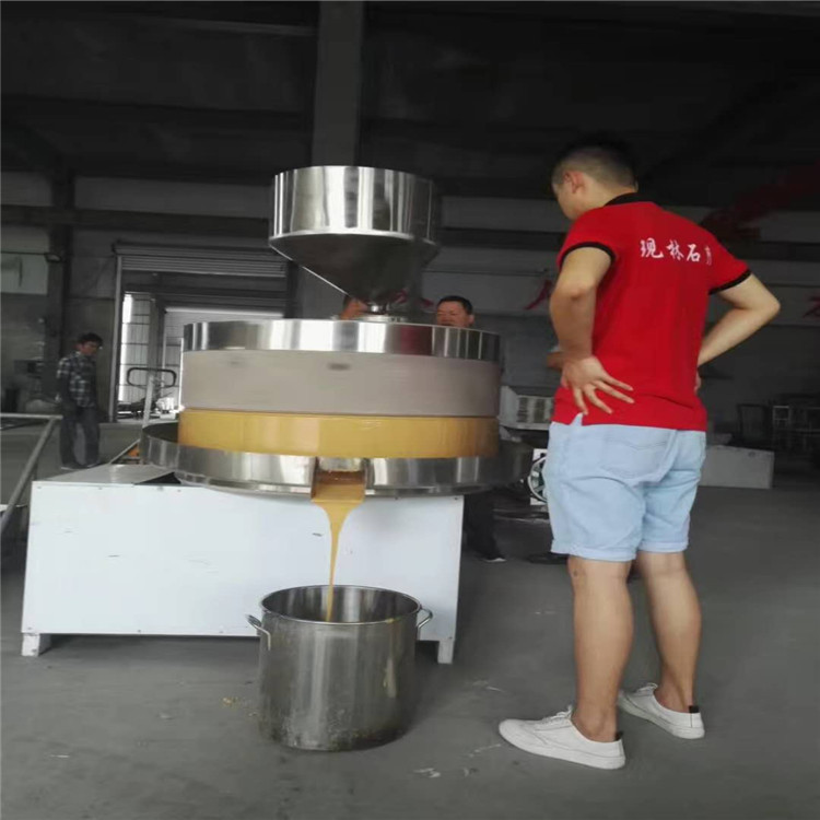 全套香油芝麻酱加工设备小磨香油机芝麻酱石磨价格小磨香油滤油机