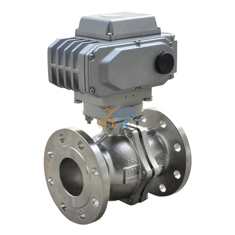 q941f16p电动不锈钢法兰球阀电动不锈钢球阀耐高温良工