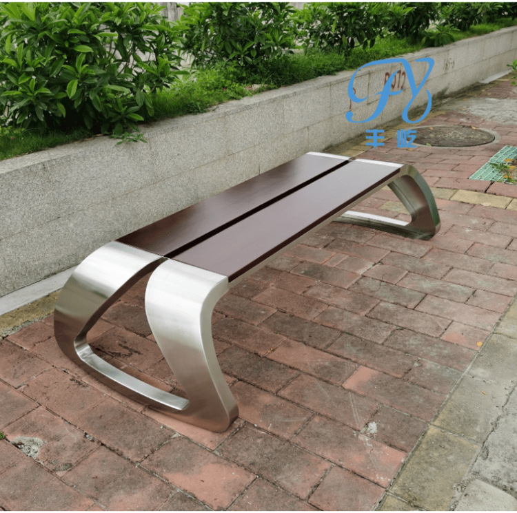 室外椅子庭院休闲椅户外花园家具座凳简约不锈钢公园椅精品推荐