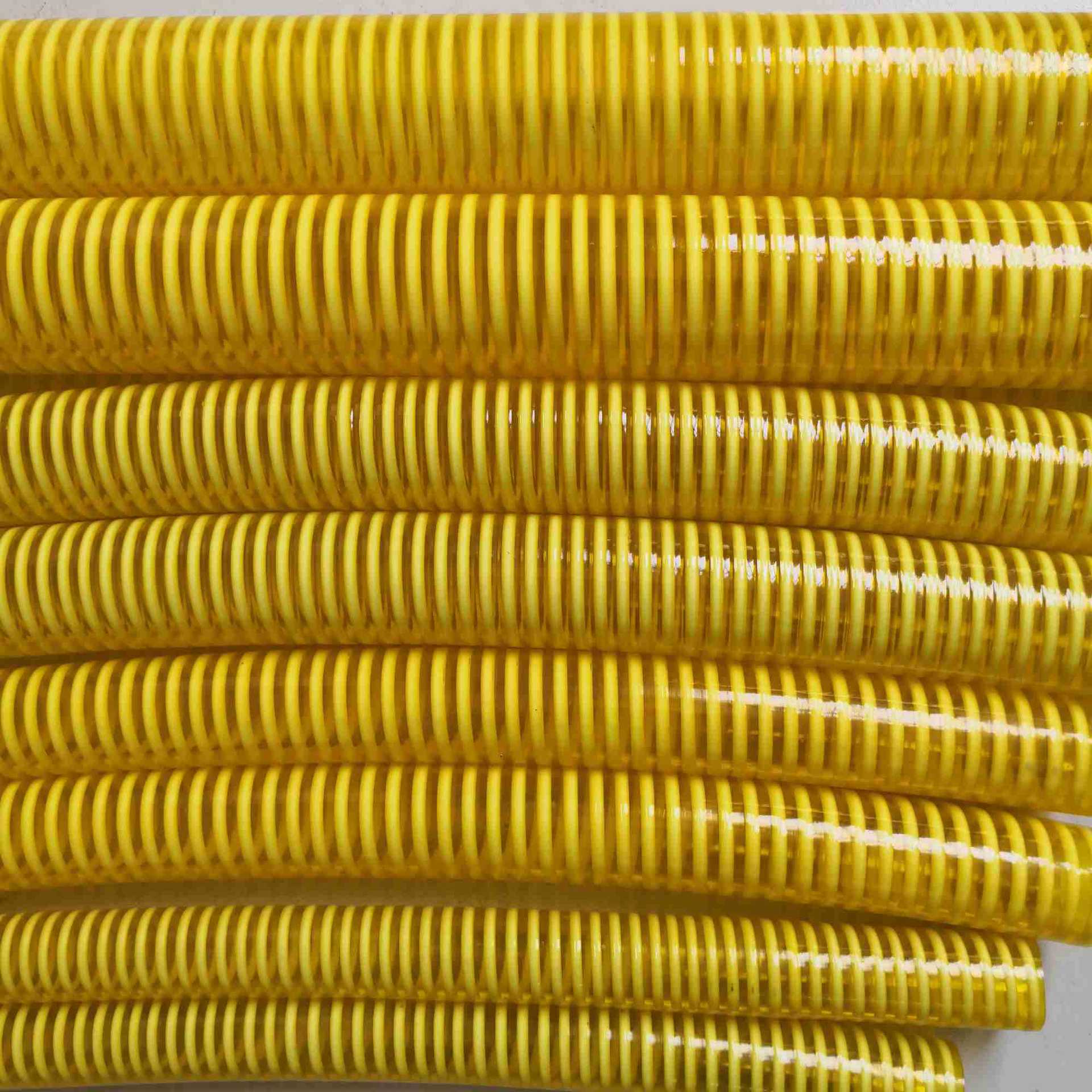 厂家直销量大优惠黄色塑筋管黄色水泵吸水管黄色牛筋管