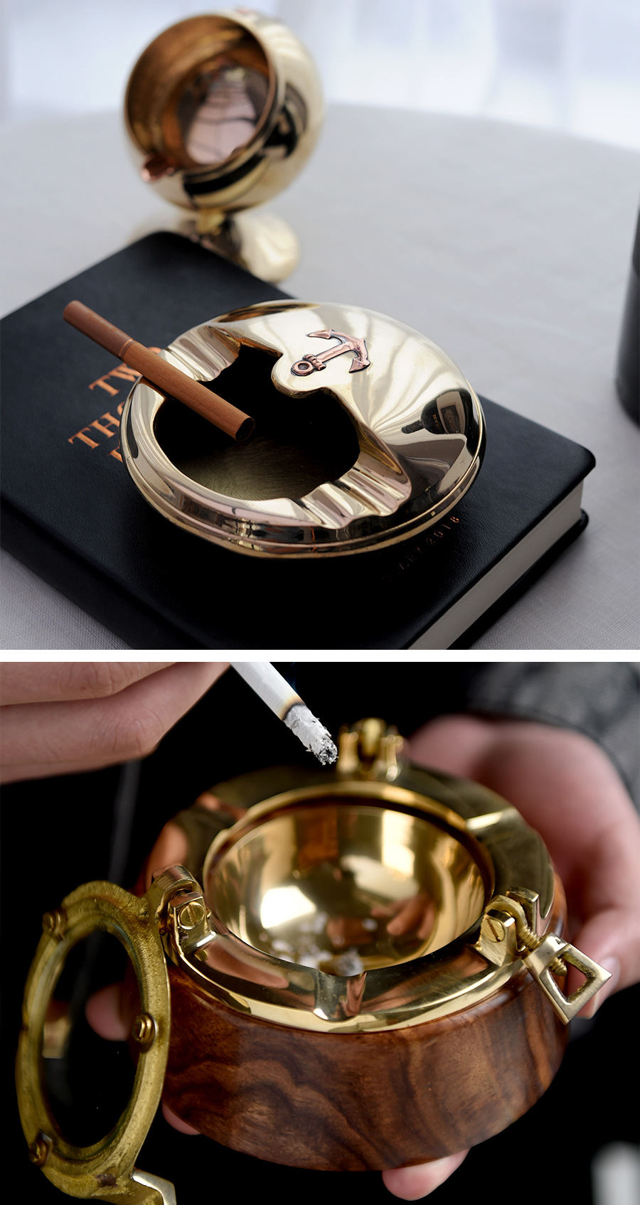 迪斯凯 印度进口 欧式奢华高档烟灰缸 客厅书房创意家居装饰摆件