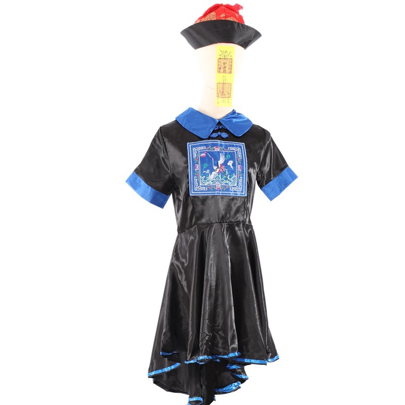 万圣节恐怖僵尸服复活节鬼节吓人道具清朝官僵尸服装套装吸血鬼服