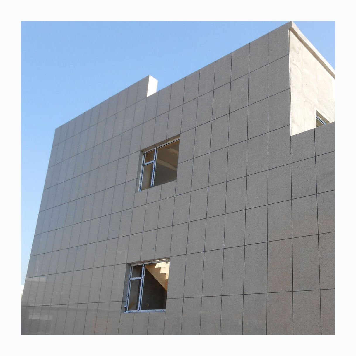 批发花岗岩外墙干挂板 3公分出口板材火烧面 别墅外墙干挂石材厂