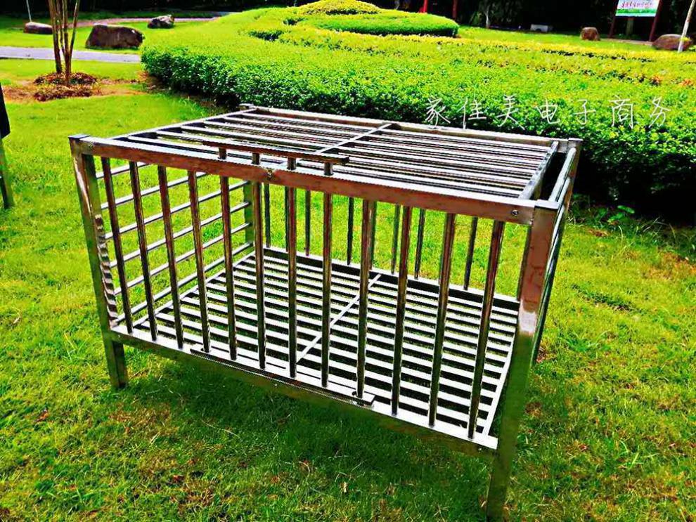 不锈钢鸡笼鸭鹅兔笼宠物猫狗笼家用大号养殖笼加厚加粗组合全钢