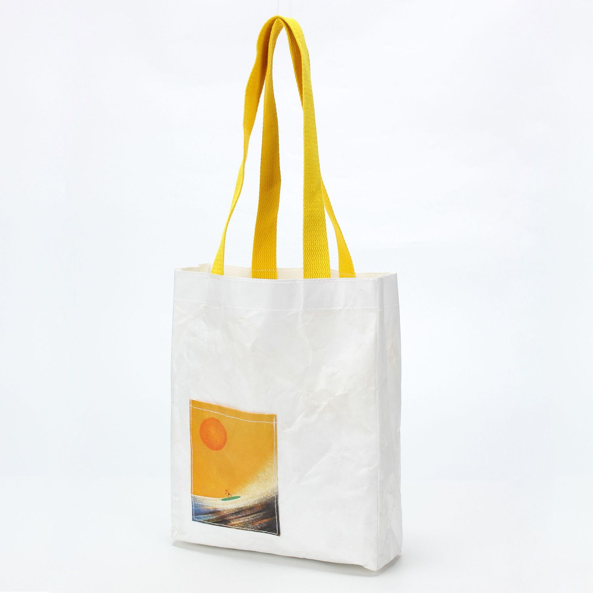 杜邦纸手提袋购物袋肩袋防水撕不烂纸袋揉纹美国tyvek包袋可水洗