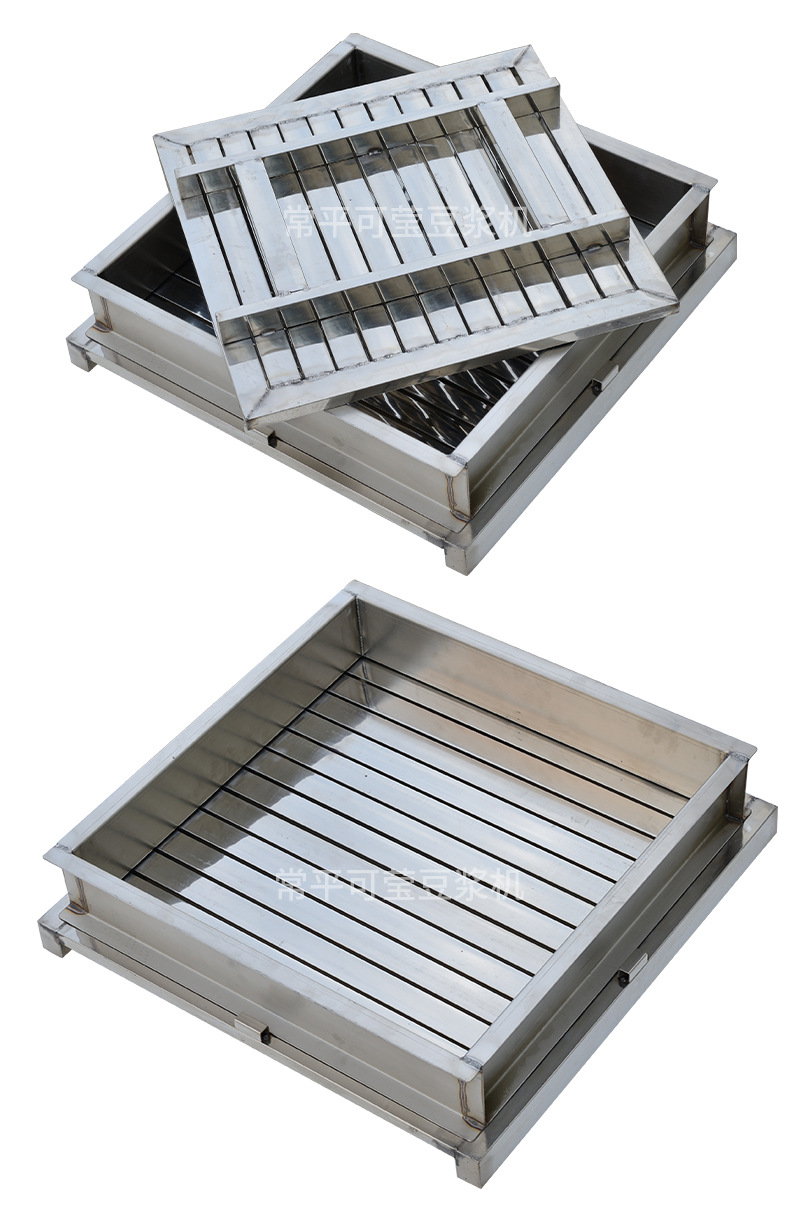 304不绣钢豆腐框模具老豆腐嫩豆腐盒子三件套客家豆腐内径43*43