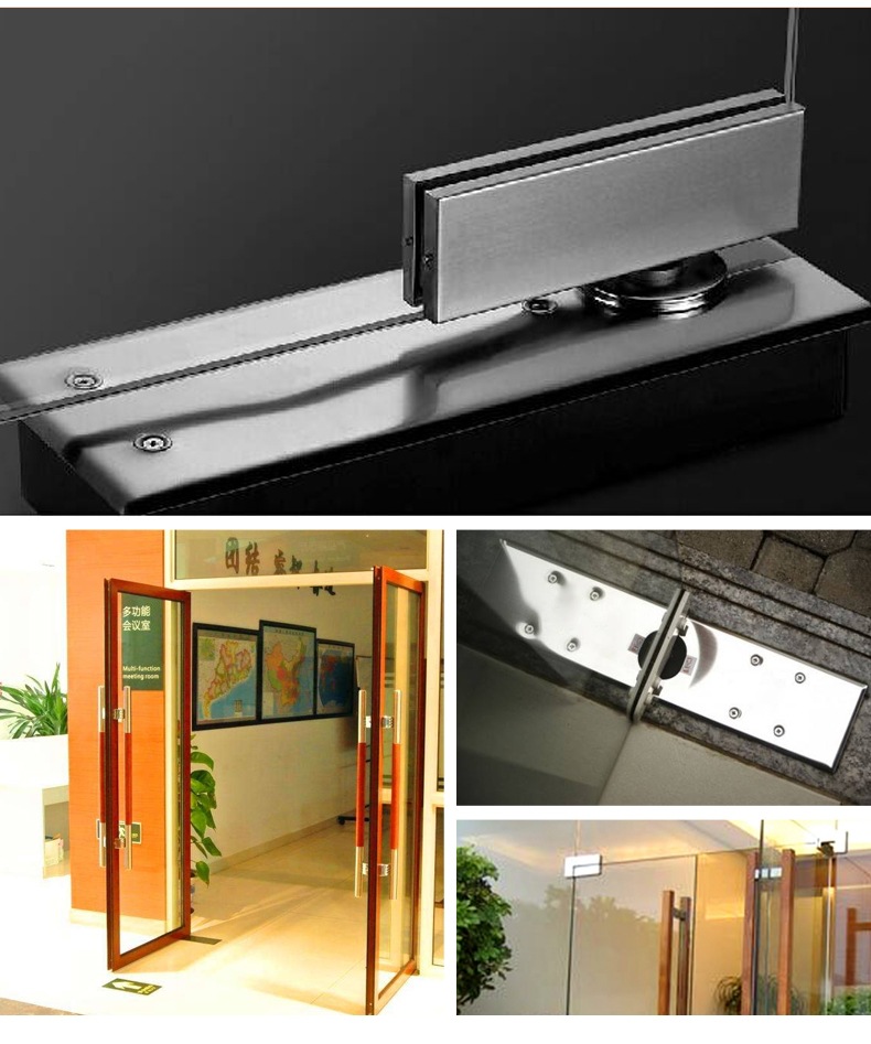 批发无框玻璃门夹玻璃门上下夹 无框玻璃配件不锈钢玻璃夹地弹簧