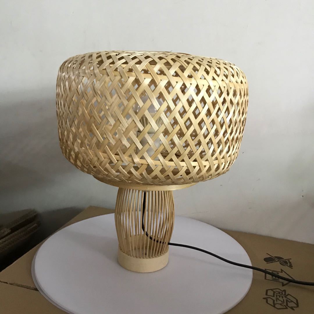 创意餐厅饭店火锅店咖啡厅竹灯笼吊灯手工编织竹篾灯笼台灯民宿灯