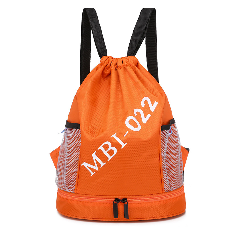 Swim Bag Dry Wet Separation Swimsuit Drawstring Bag Waterproof Drawstring Buggy Bag Shoulder Basketball Bag Gym Bag Portable