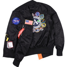 飞行员夹克春秋薄阿尔法·马丁NASA阿波罗纪念版男女外贸跨境外套