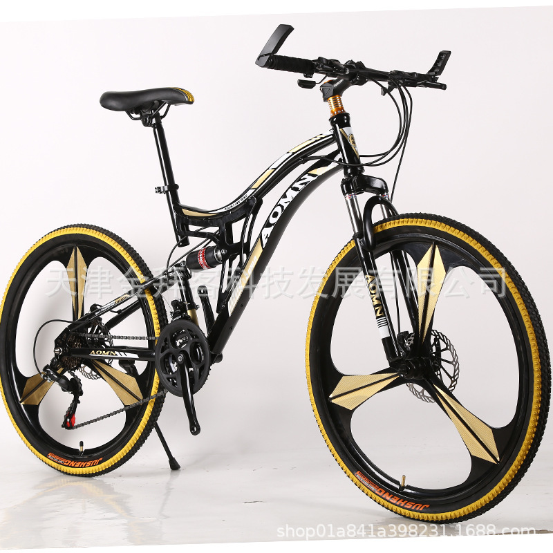 2020新款26寸双避震山地自行车成人变速越野学生减震赛车碟刹超轻