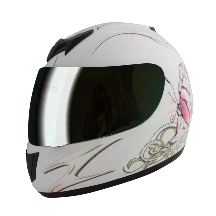 麒麟全盔摩托车电动车自行车头盔男女四季通用有dot认证