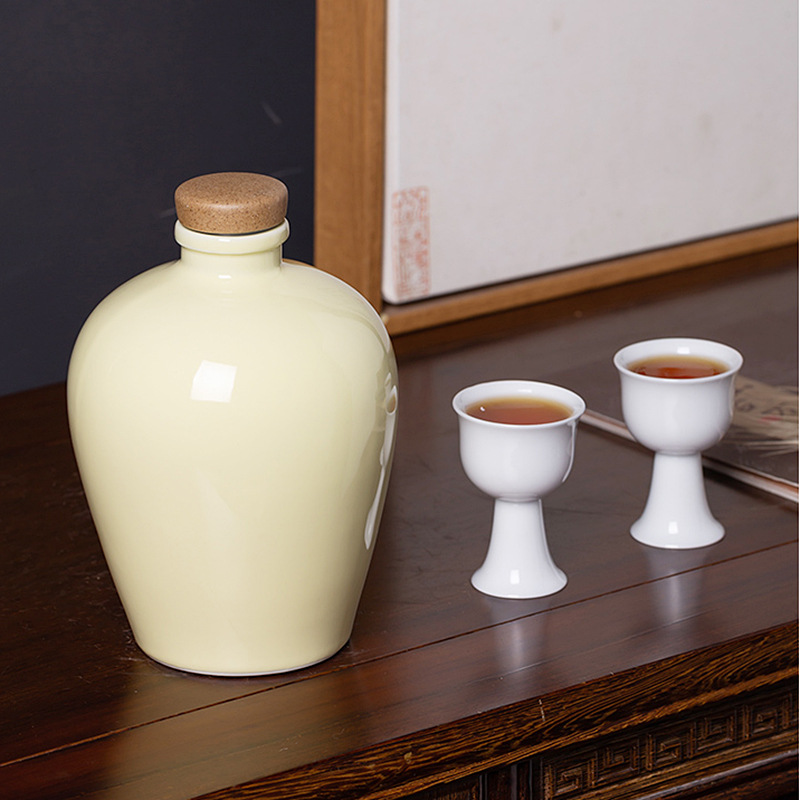 一斤装酒坛个性刻字陶瓷坛泡酒瓶家用收藏存酒密封酿酒缸酒罐