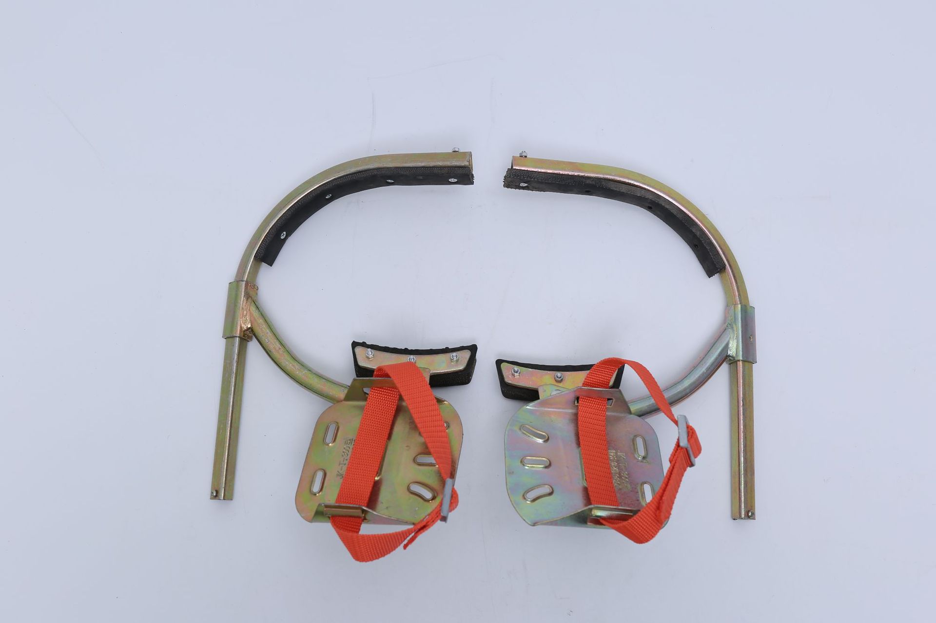 水泥杆脚扣加厚型铁鞋脚爬 攀登电线杆登杆脚扣电工电力工具