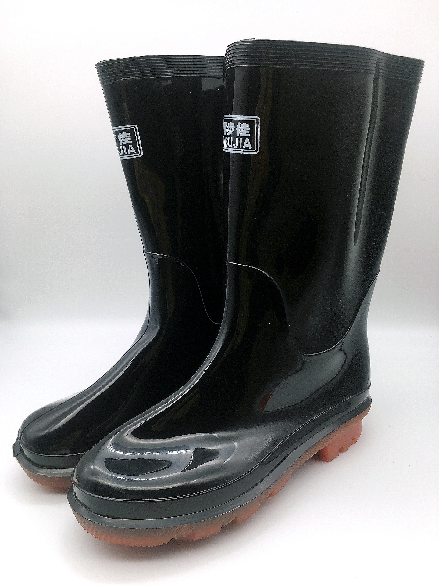 一件代发新款优质男士户外中筒雨鞋全包脚防滑防水xbj-803黄底