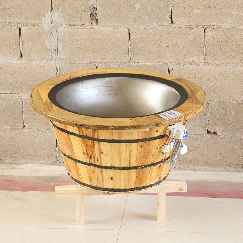 茶叶电炒锅配木托底座 红绿茶炒锅 家用手工炒茶叶锅 茶叶机械