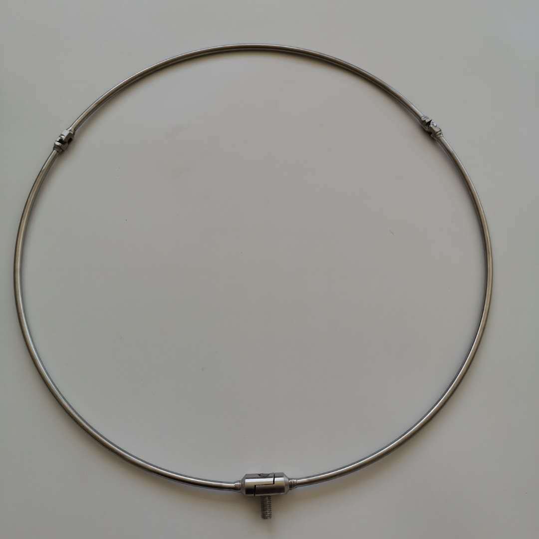 不锈钢实心抄网圈通用8mm接头可折叠304抄网圈渔具用品