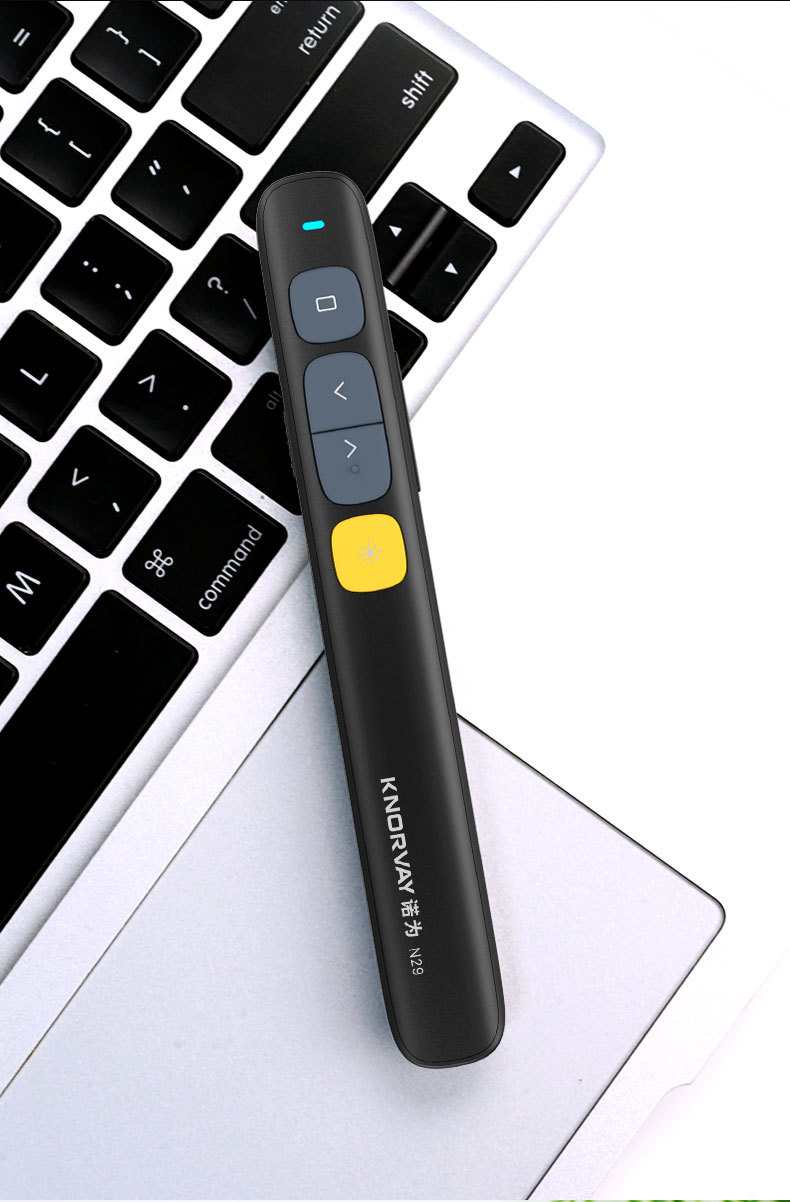 诺为n29翻页笔电子教学教鞭镭射翻页笔锂电红光笔电教红外演示笔