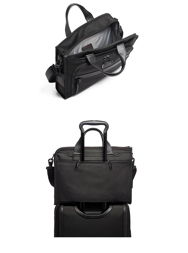 tumi/途明alpha 3系列薄款奢华男士单肩手提电脑公文包02603110d3