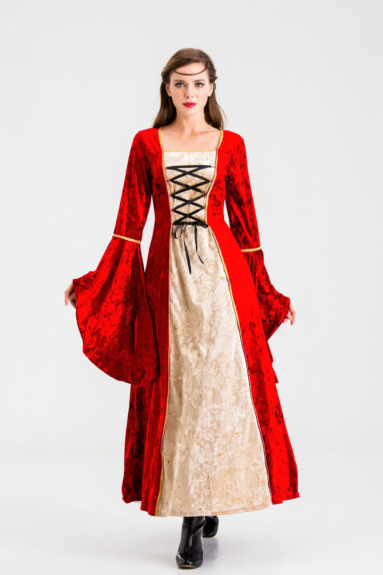 万圣节欧洲复古宫廷装扮服装女王皇后角色演出长裙影楼拍摄服批发