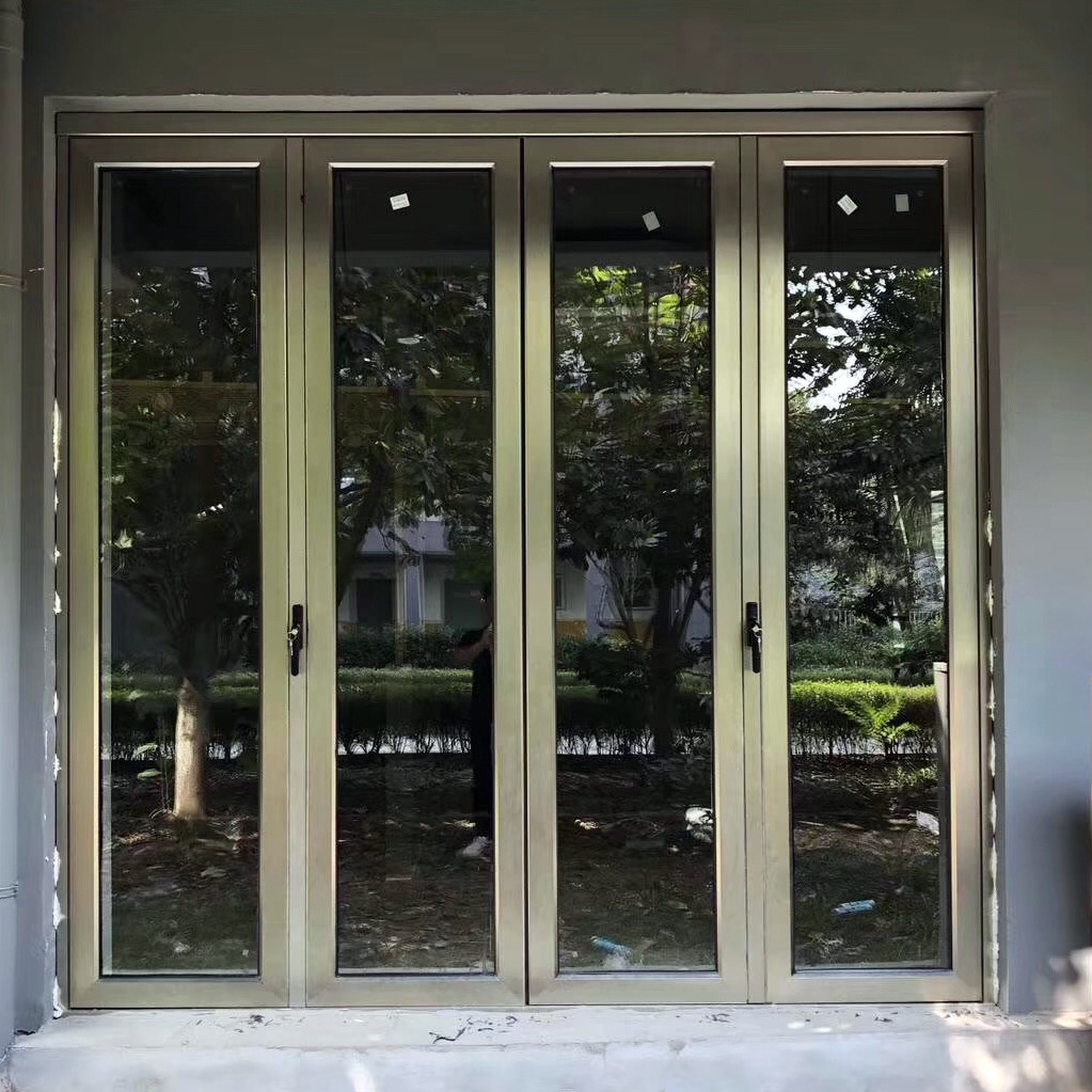 厂家直销80系列断桥型材玻璃折叠门 客厅阳台商铺重型推拉折叠门