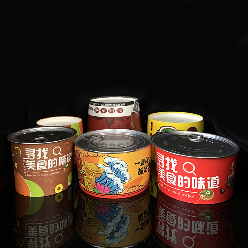 外卖高档打包盒碗圆形 易拉罐食品包装 网红炒饭外卖盒-阿里巴巴