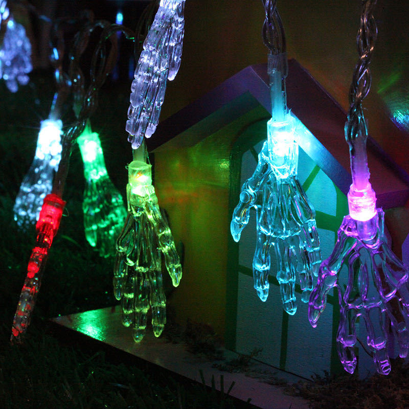 Halloween Lighting Chain Decorative Lights Series Products Battery Box Led Pumpkin Lighting Chain Ghost Bat Christmas Lights