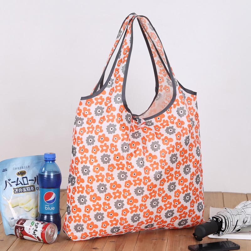 日本超市购物袋可折叠文艺森系环保袋防水便利袋便携大容量买菜袋