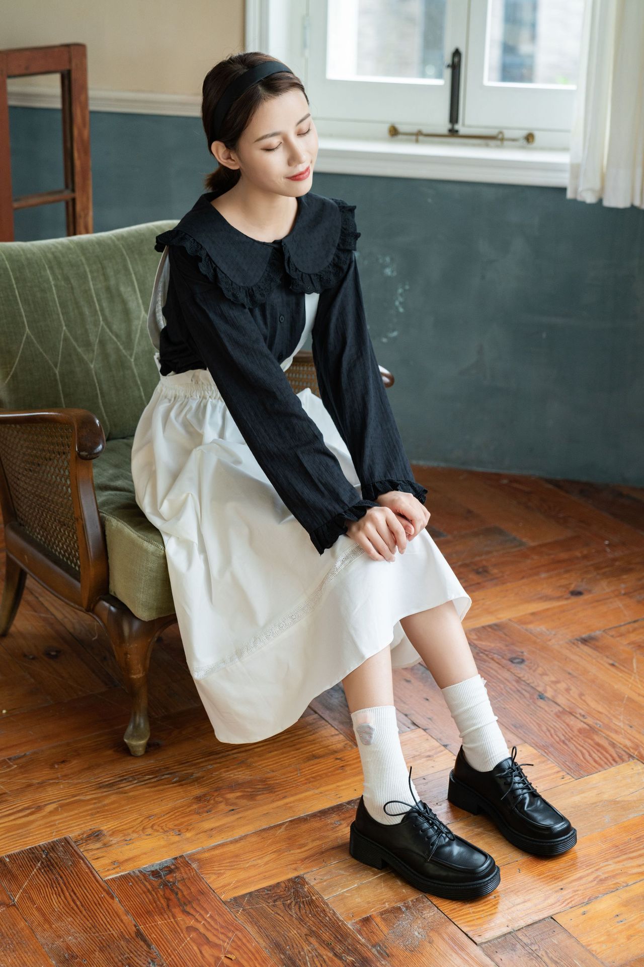 女袜秋冬新品日系黑白甜美少女堆堆袜卡通玩偶草莓彩虹学院中筒袜