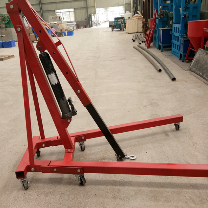 移动便捷式可折叠手摇吊机折叠式单臂吊机液压小吊车易移动