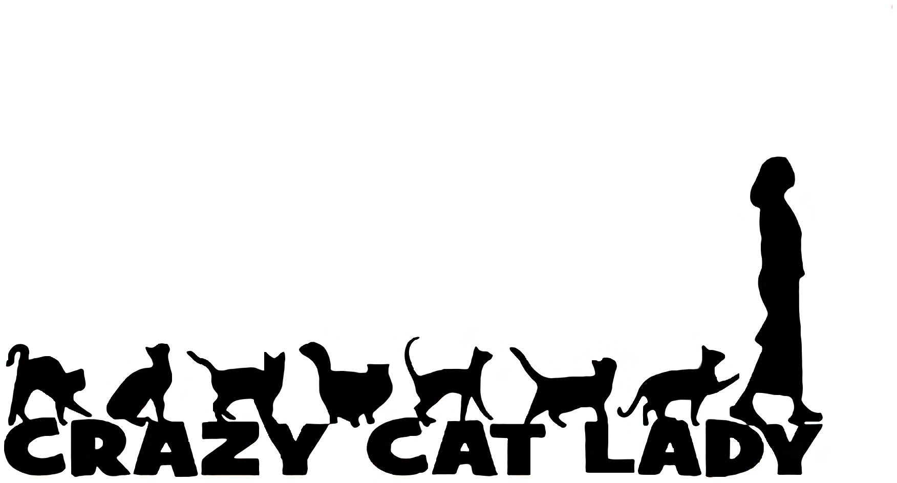 crazy cat lady 外贸车贴幽默车贴黑色白色车窗玻璃贴纸 al925