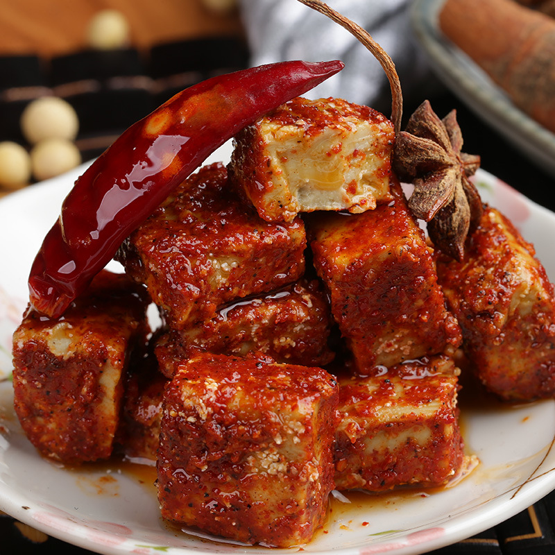 天马人香辣豆腐乳湖南特产特辣红油霉豆腐四川农家自制下饭菜多味