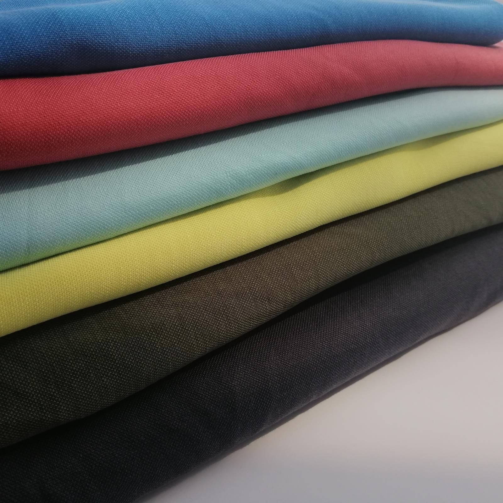 铜氨丝珠地 200克莫代尔涤纶砂洗针织汗布 透气怀旧吸湿服装布料